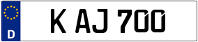 Trailer License Plate